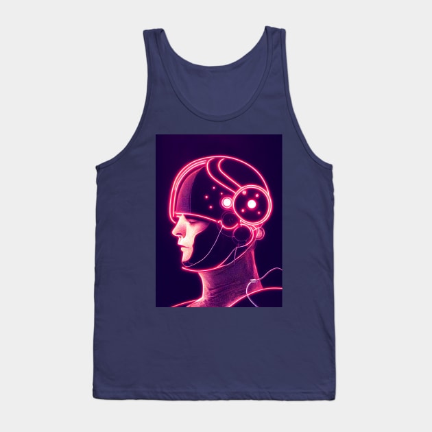 Human face with artificial intelligence. Tank Top by RulizGi